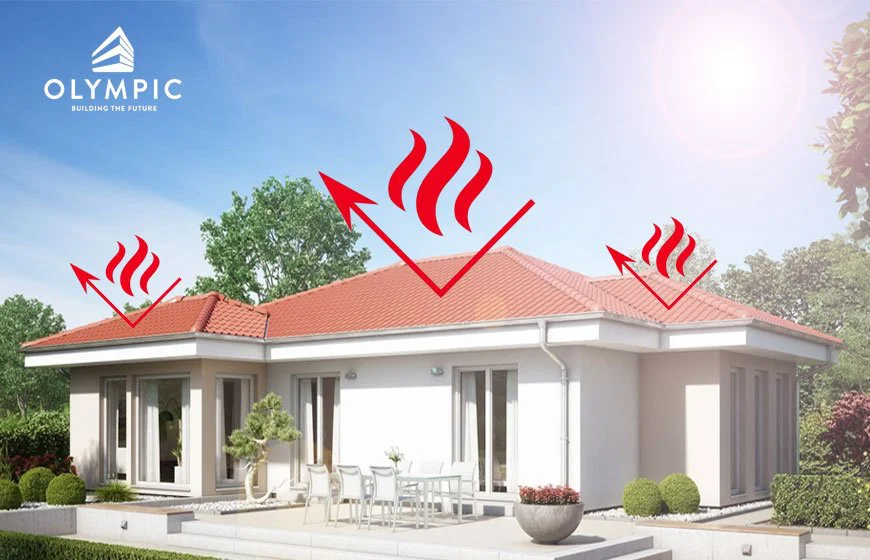 Tôn Olympic cách nhiệt sở hữu tính năng cách nhiệt và cách âm hiệu quả