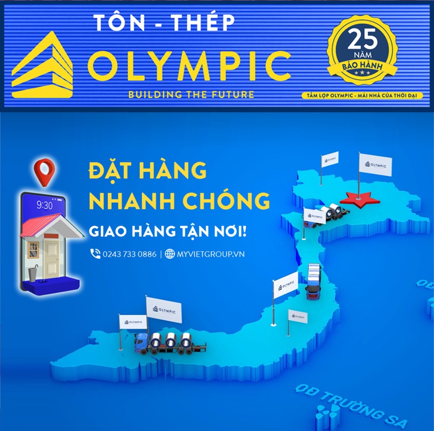Mua tôn Olympic chính hãng tại các đại lý phân phối trên toàn quốc