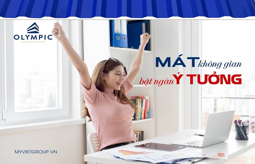 Tôn cách nhiệt Olympic có kiểu dáng và màu sắc bắt mắt cùng độ bóng đẹp, bền màu qua năm tháng