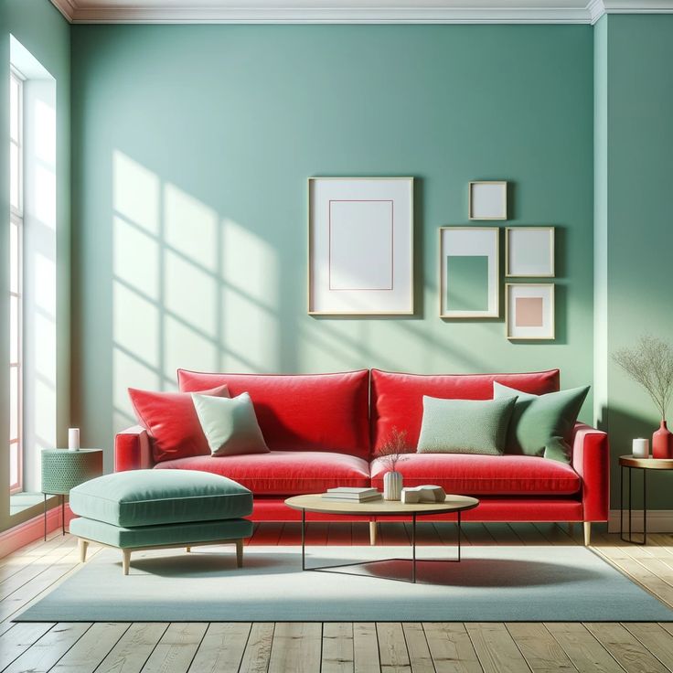 Vẻ đẹp độc đáo của sự phối hợp giữa hai gam màu tương phản là đỏ và xanh lá