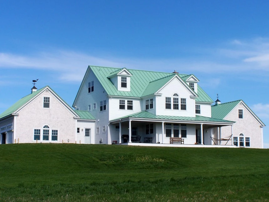 Tôn chống nóng màu xanh ngọc cho nhà ở