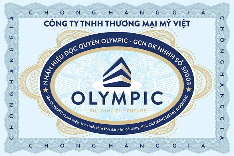 Logo được dán trên các sản phẩm chính hãng
