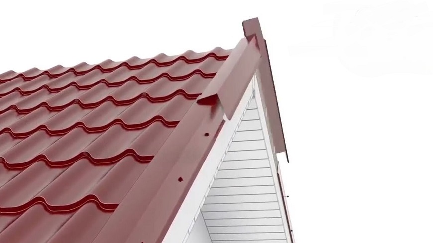 Diềm mái tôn che chắn cho phần mép mái, chống nước mưa vào bên trong và giúp mái tăng thêm tính thẩm mỹ