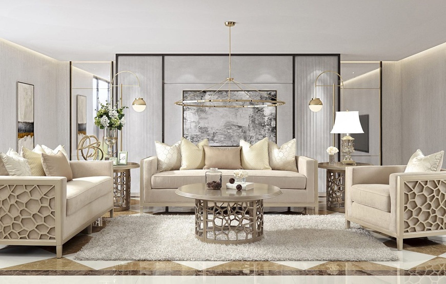 Kiến trúc phòng khách hợp phong thủy gia chủ giúp thu hút tài lộc và tạo sự hòa hợp trong gia đình