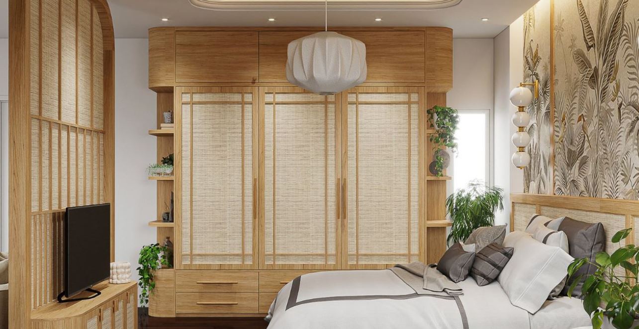 Phòng ngủ ấm áp theo phong cách vintage nhẹ nhàng và phóng khoáng