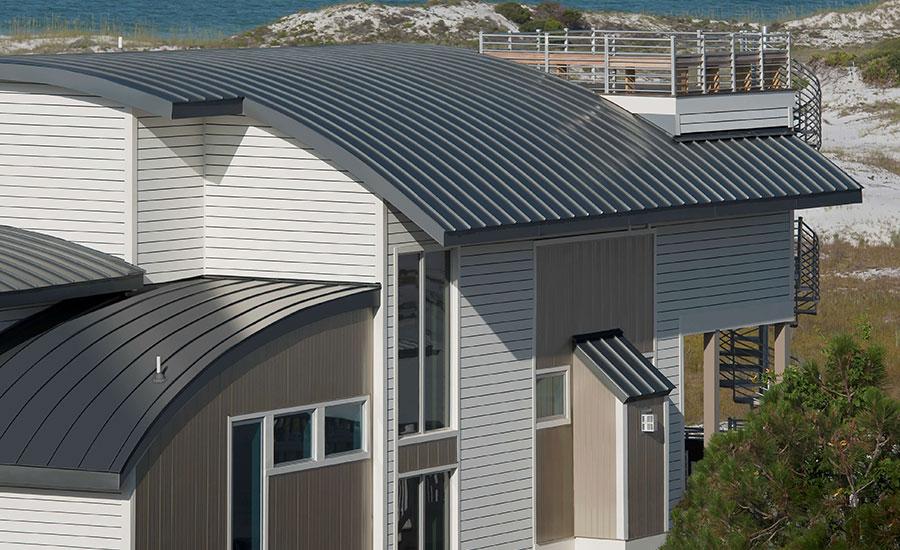 Mái tôn vòm giúp nâng cao giá trị thẩm mỹ cho công trình