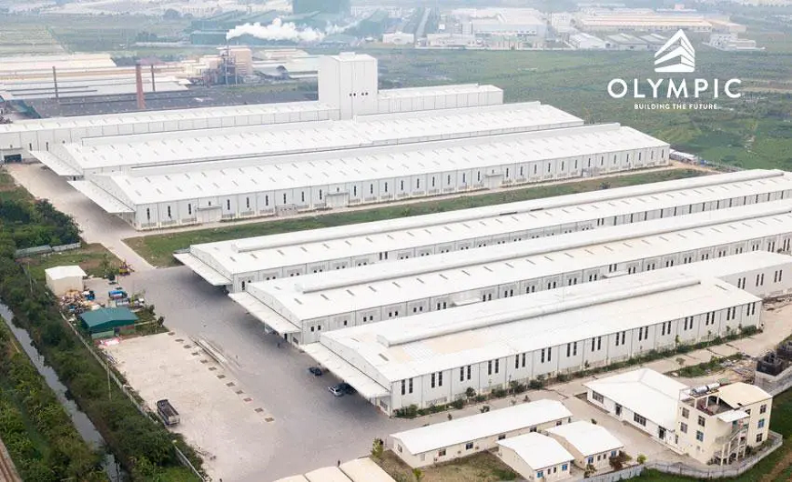 Tôn mạ màu Olympic là lựa chọn hàng đầu cho các công trình nhà máy, kho xưởng