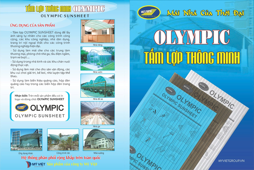 Tấm lợp lấy sáng Olympic - Thương hiệu tấm lợp thông minh đáng tin cậy số 1 cho mọi công trình xây dựng