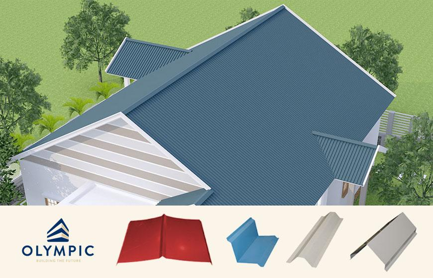 Tôn úp nóc được sử dụng rộng rãi trong các công trình xây dựng