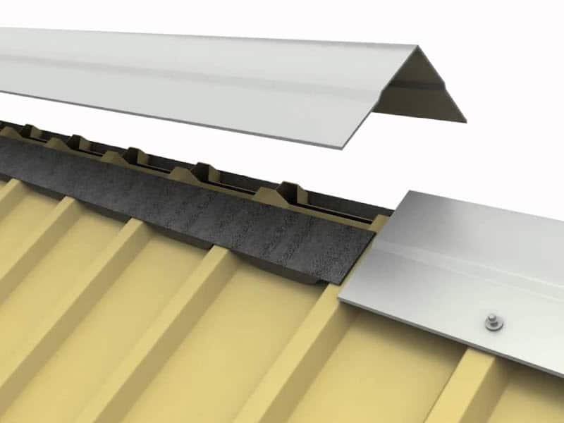 Kích thước tôn úp nóc tiêu chuẩn