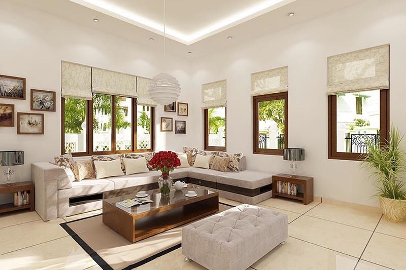 Hướng phòng khách được lựa chọn dựa trên hướng nhà và mệnh của gia chủ