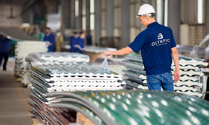 Nhà máy sản xuất tôn Olympic hiện đại