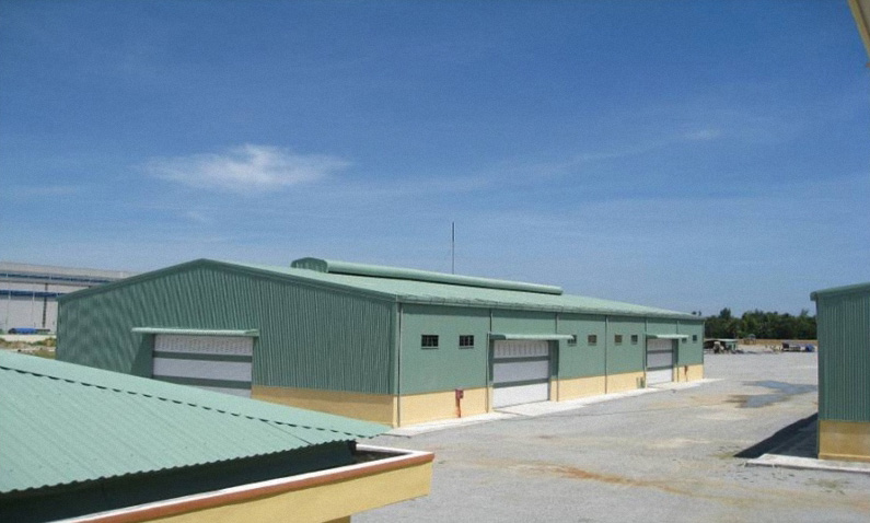Mái nhà xưởng lợp tôn olympic