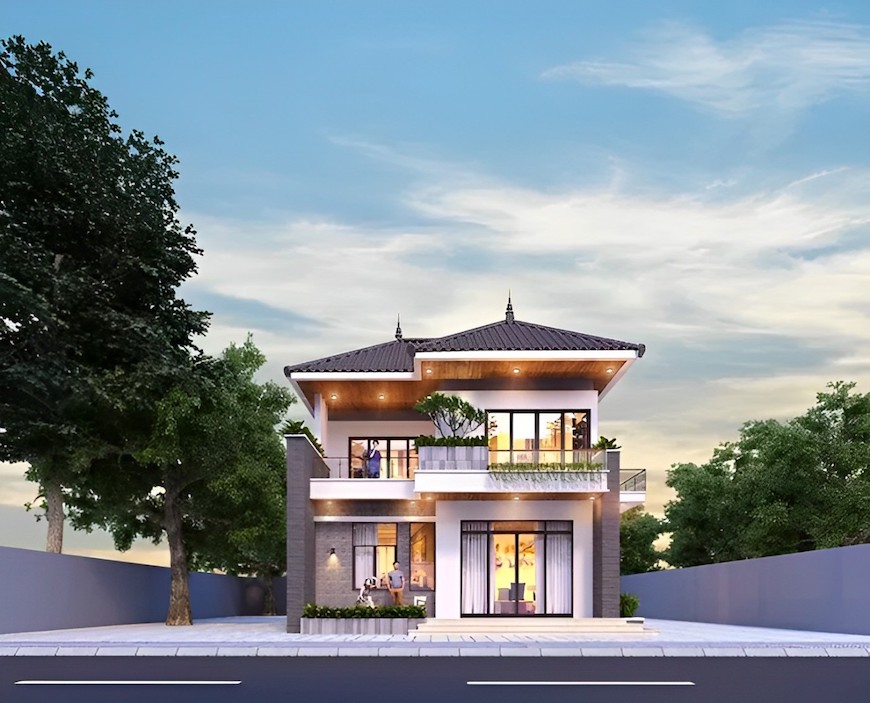 Việc thiết kế ngoại thất độc đáo giúp không gian sống trở nên ấn tượng