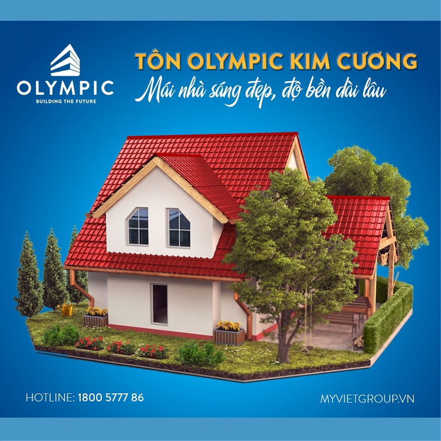 Tôn Olympic đỏ kim cương mang đến sự hiện đại và sang trọng, lôi cuốn từ vẻ ngoài thu hút vận may