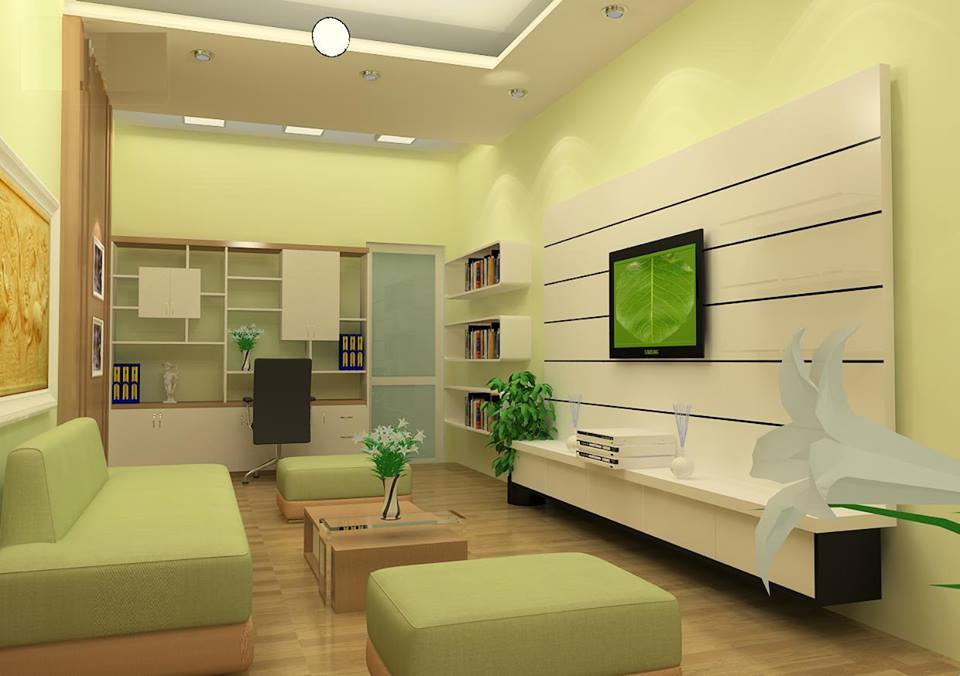 Gia chủ mệnh Mộc nên ưu tiên các gam xanh lá nhạt, xanh rêu để sơn tường