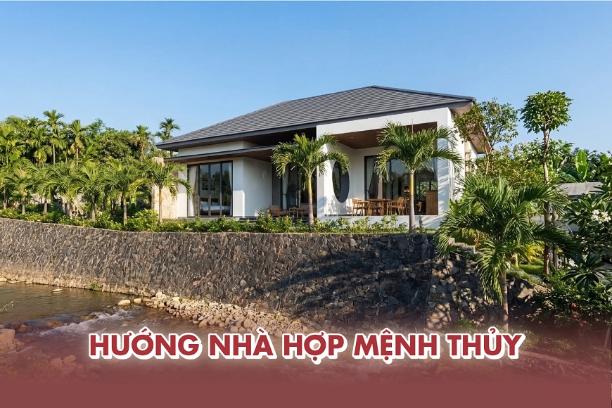 Khi xây nhà, gia chủ mệnh Thủy nên ưu tiên hướng đón gió mát, ánh sáng dịu nhẹ và có yếu tố nước như tiểu cảnh, hồ cá để tăng cường sinh khí