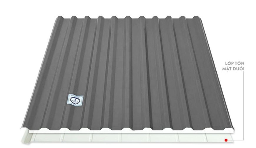 Tôn chống cháy 11 sóng Olympic gồm 3 lớp