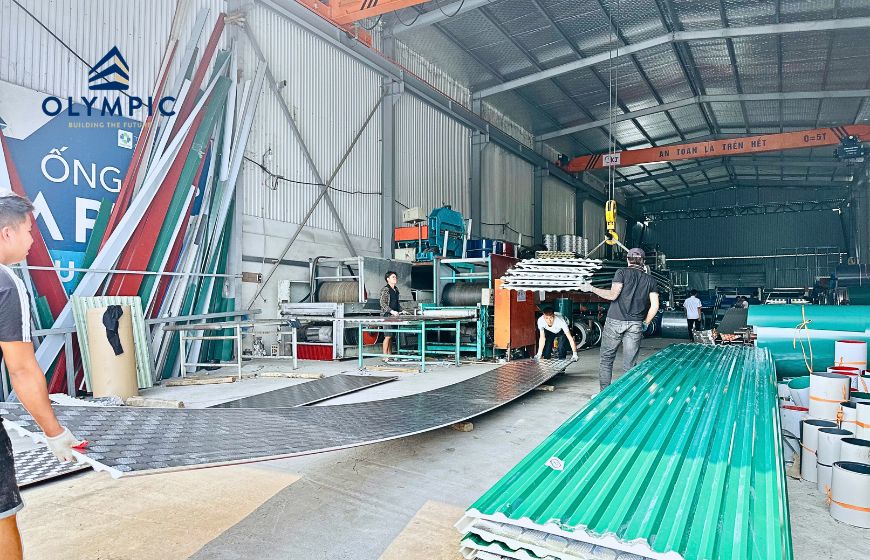 Mua tôn chống cháy Olympic chất lượng tại các đại lý và nhà phân phối tôn thép Olympic chính hãng