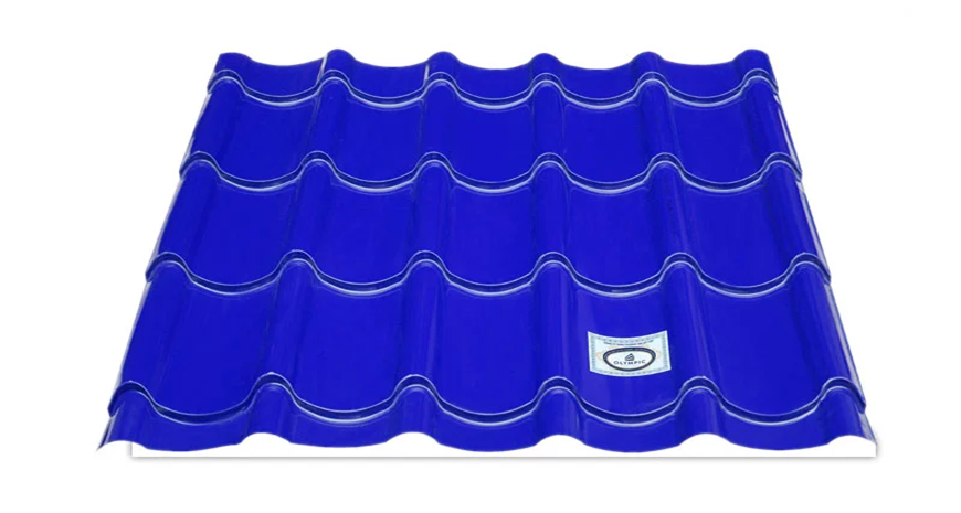 Tôn cách nhiệt giả ngói xanh dương đem lại tính thẩm mỹ vượt trội cho công trình