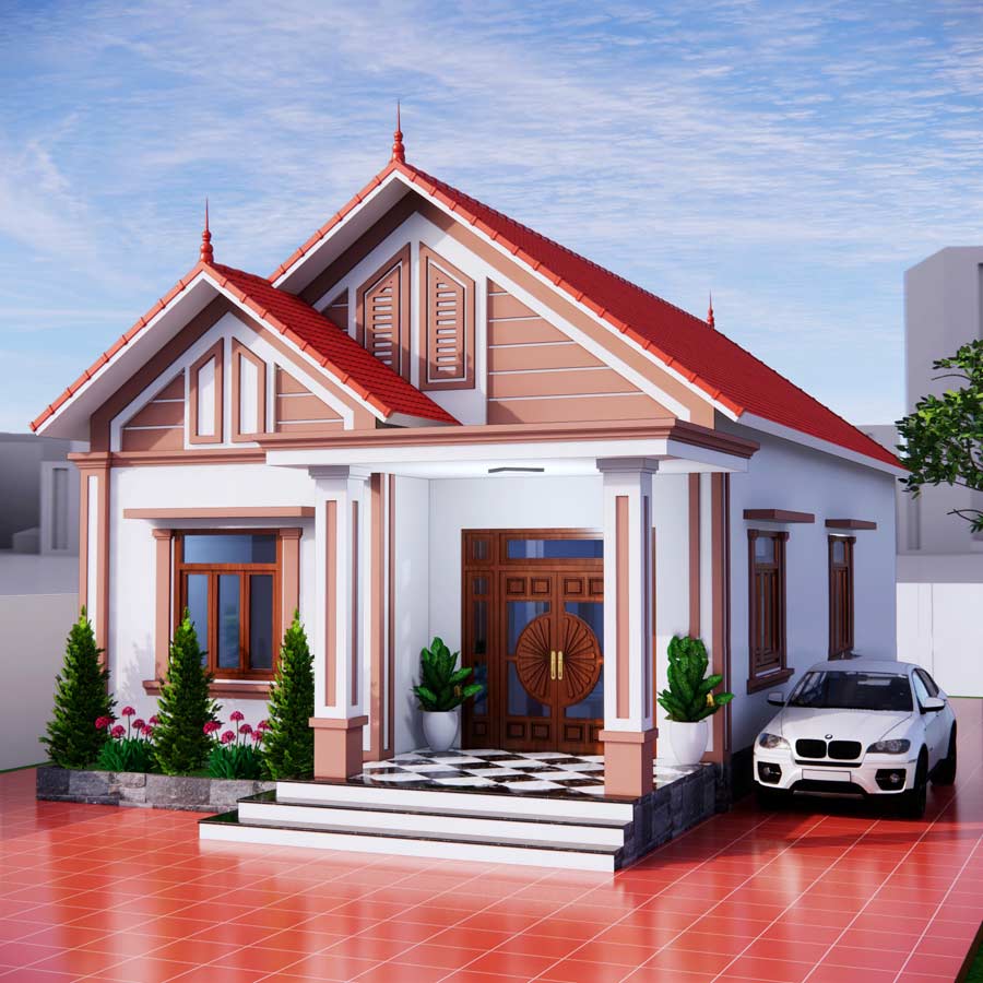 Kiến trúc mái Thái mang lại vẻ đẹp thanh thoát, nhẹ nhàng