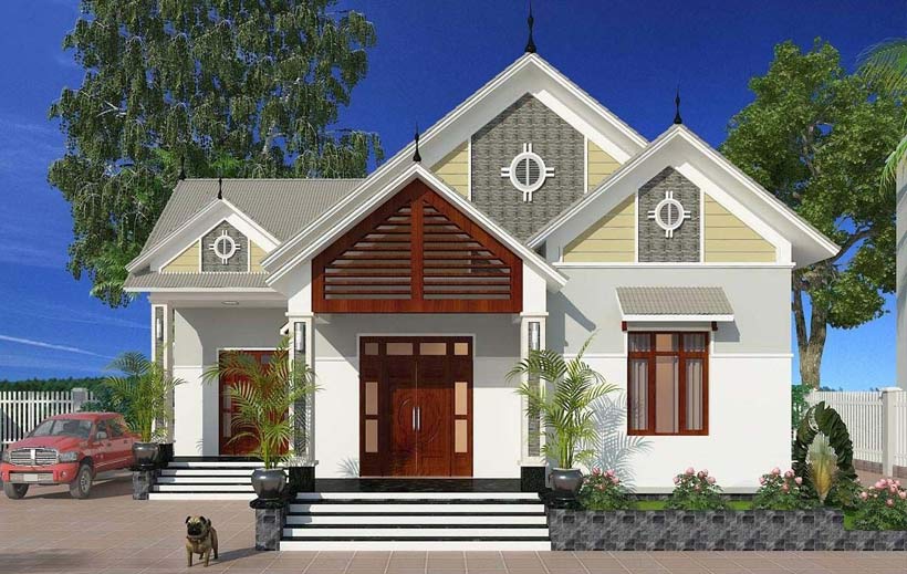 Mẫu nhà ống cấp 4 lợp mái tôn đẹp. Giá 400 triệu