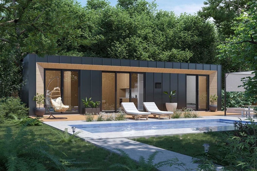 Mẫu nhà tiền chế cấp 4 thiết kế nhiều phòng ngủ tiện nghi