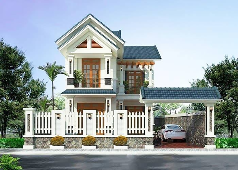 Cổng nên xây thấp hơn nhà để đảm bảo yếu tố thẩm mỹ và phong thủy