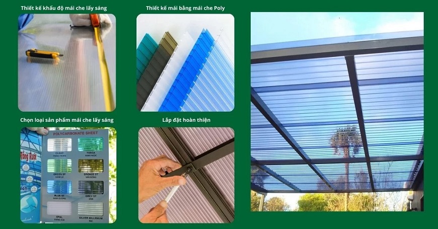 Các bước lắp đặt tấm lợp lấy sáng đúng cách