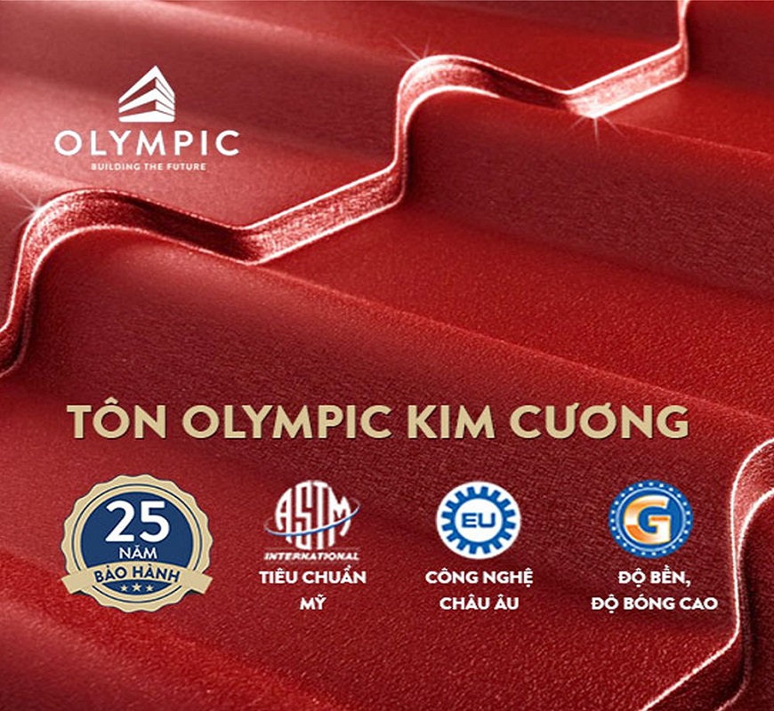 Lựa chọn tôn kim cương Olympic chất lượng cao