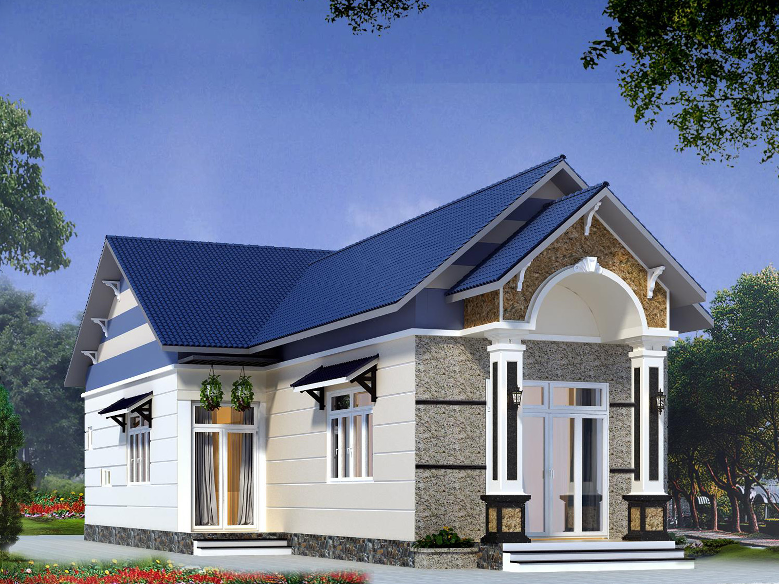 Cổng chính được coi là nơi “ra vào” của các luồng khí, có chức năng điều tiết các nguồn năng lượng trong mọi ngóc ngách của ngôi nhà