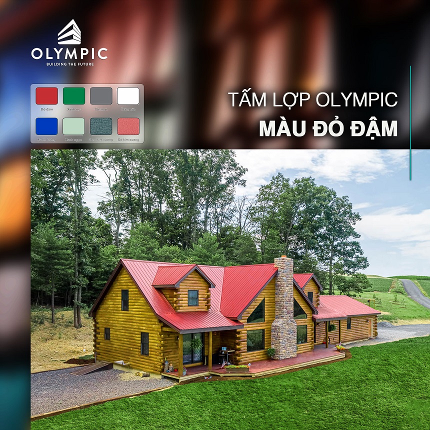 Tôn 6 sóng Olympic với bảng màu sắc tôn đa dạng