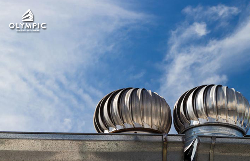 Sử dụng quả cầu thông gió giúp lưu thông không khí cho nhà mái tôn