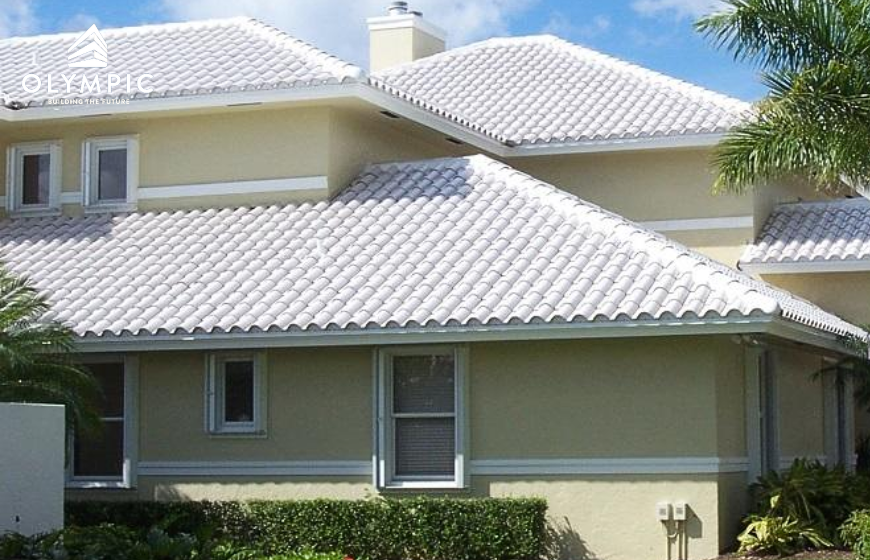 Vẻ đẹp tinh tế, sang trọng của tôn cách nhiệt giả ngói trắng sữa