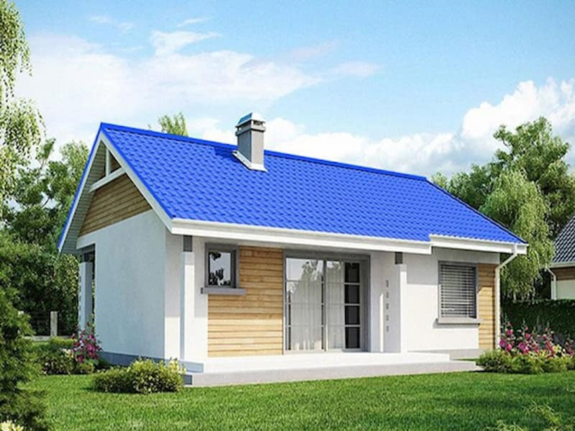 Tôn cách nhiệt màu xanh dương giả ngói