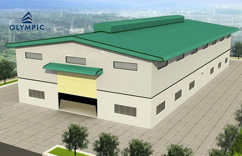 Tôn chống cháy ứng dụng trong công trình nhà xưởng