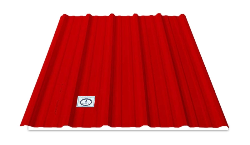 Tôn Olympic chống cháy màu đỏ đậm được ứng dụng trong nhiều công trình từ nhà ở đến công nghiệp