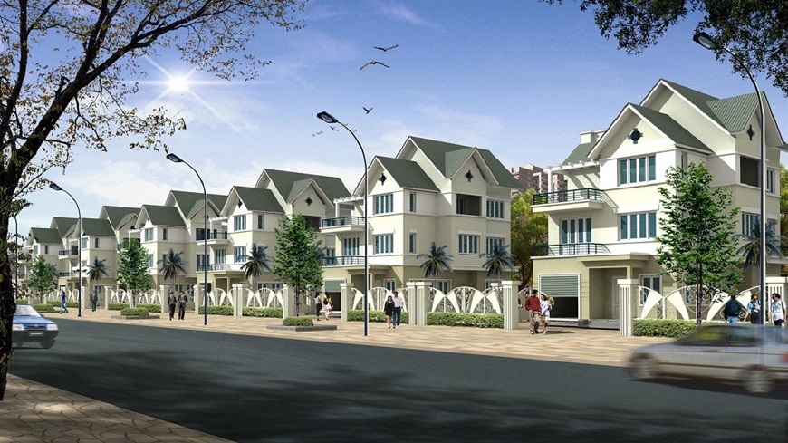 Biệt thự liền kề với nhiều tiện ích phục vụ cuộc sống