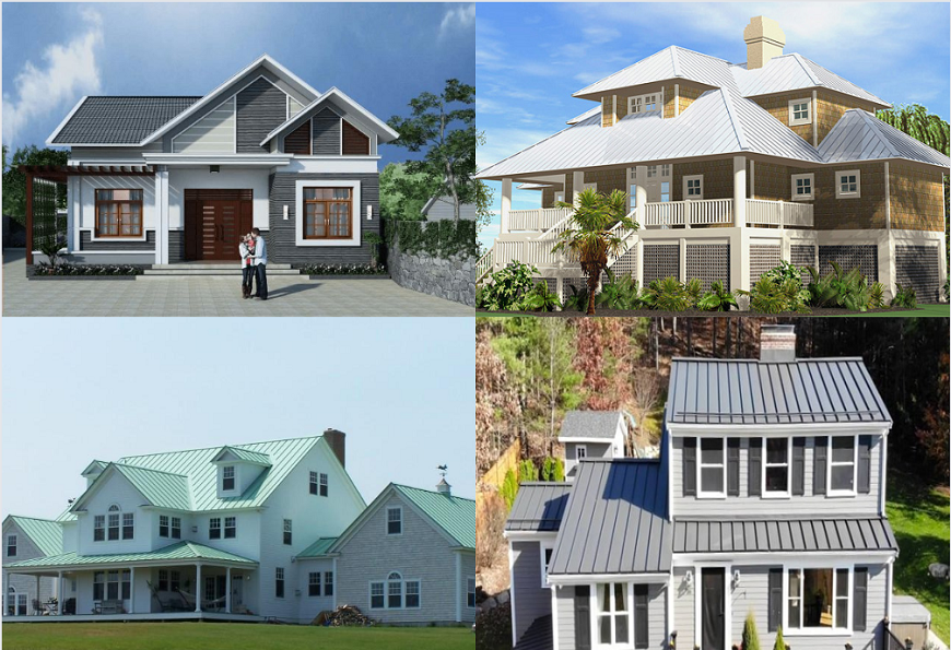 Nhà 2 tầng sang trọng, hiện đại cùng tôn Olympic