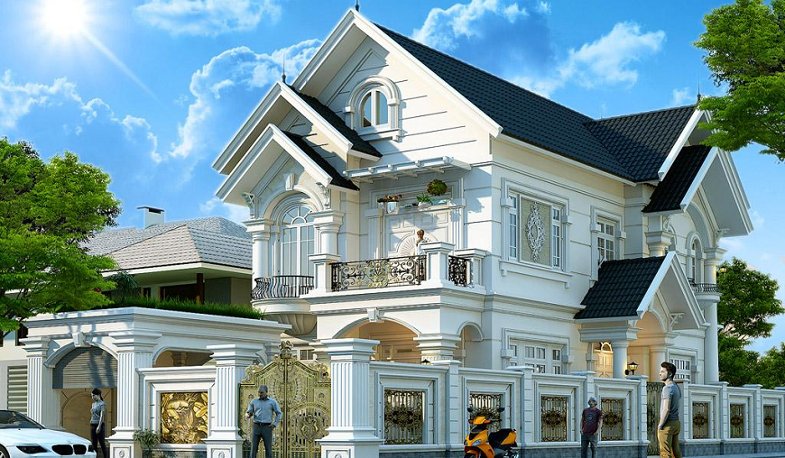 Tôn Olympic kim cương tôn lên thiết kế tân cổ điển của công trình