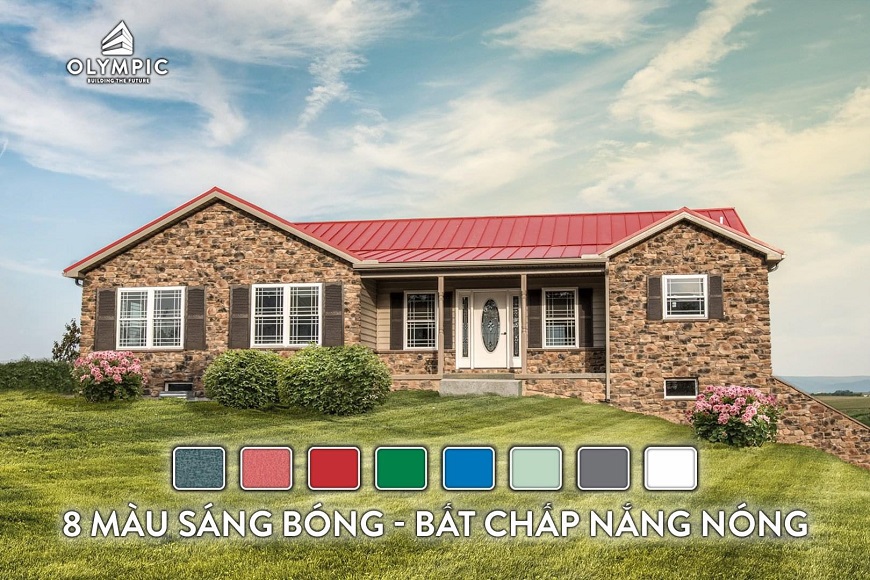 Những gam màu hiện đại và xu hướng của tôn Olympic