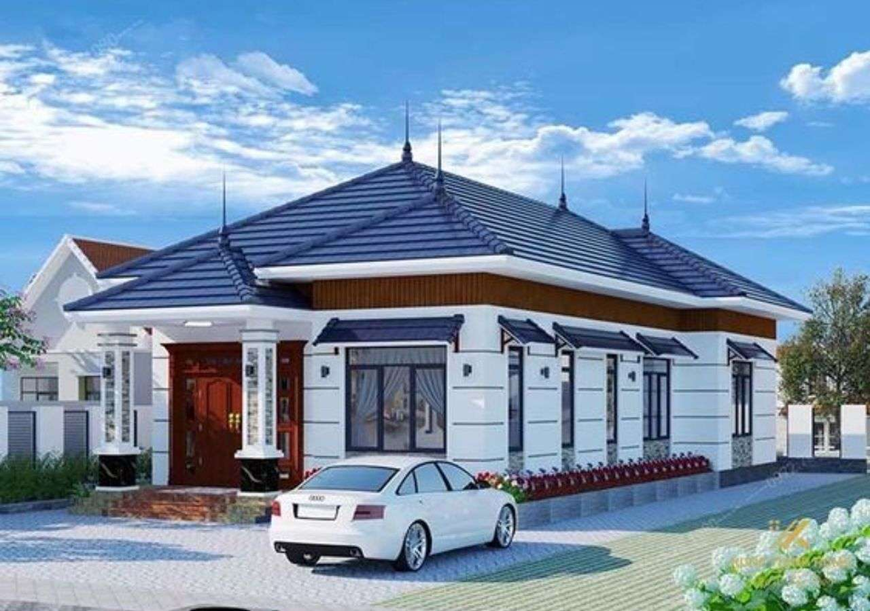 Nhà 3 gian sử dụng tôn lợp mái sang trọng mà tiết kiệm chi phí