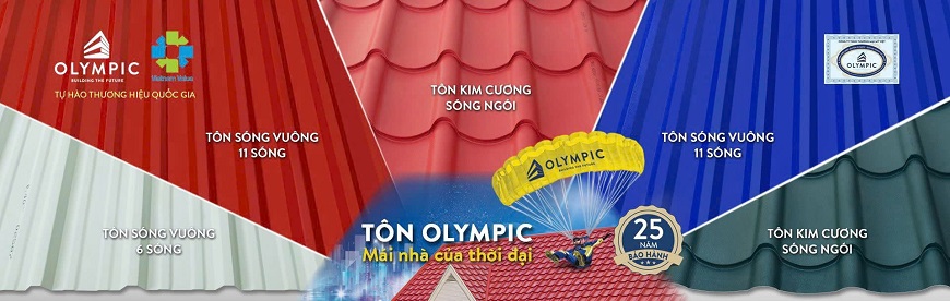 Tôn Olympic – giải pháp mái lợp chất lượng cao, giá thành hợp lý, tiết kiệm chi phí lâu dài