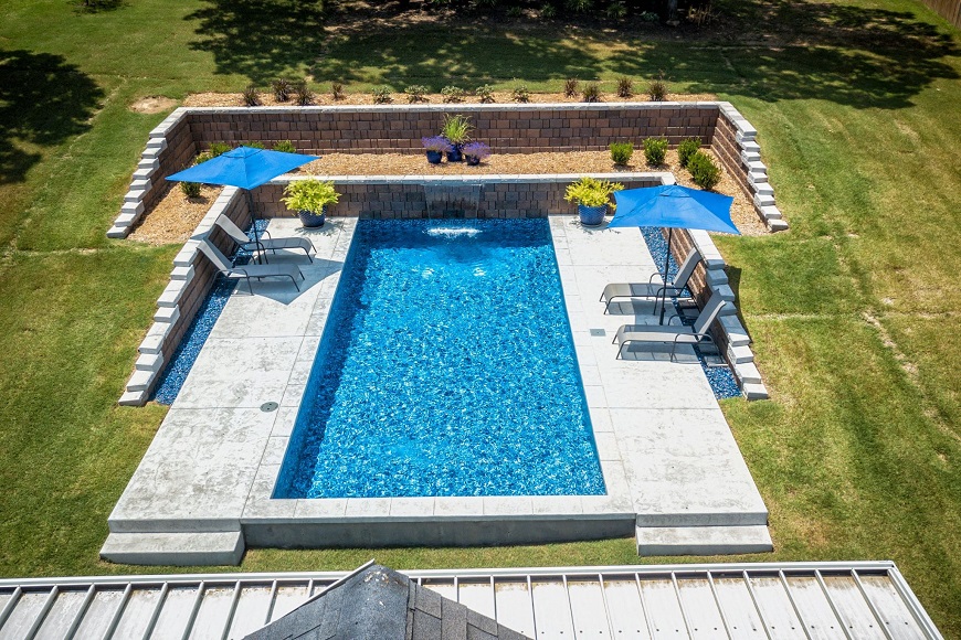 Vị trí xây dựng bể bơi cần được lựa chọn kỹ lưỡng