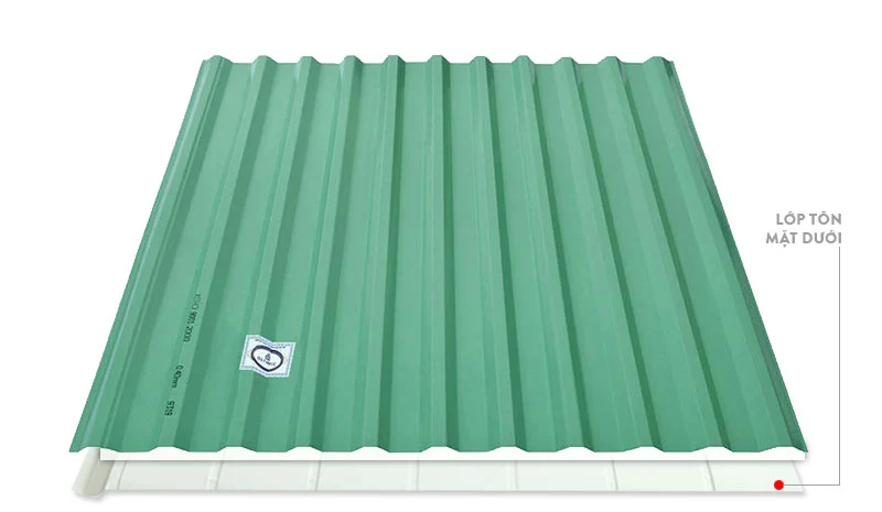 Tôn cách nhiệt với cấu trúc 3 lớp dày dặn