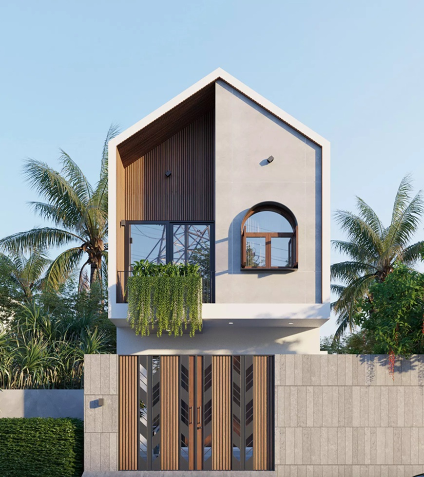 Khi hội nhập Việt Nam, kiểu mái này mang đến sự tối giản và khi nhìn vào cực kỳ thoáng đãng