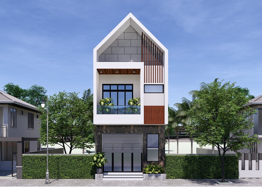 Thiết kế ban công mái chữ A