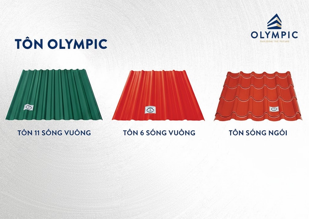 Kiểu dáng của tôn Olympic đa dạng từ sóng vuông đến sóng ngói mang đến nhiều lựa chọn cho chủ công trình nghỉ dưỡng