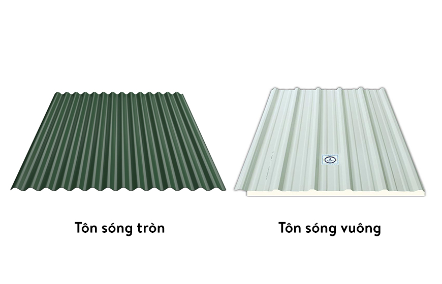 Tôn sóng tròn và tôn sóng vuông đều có những đặc điểm riêng