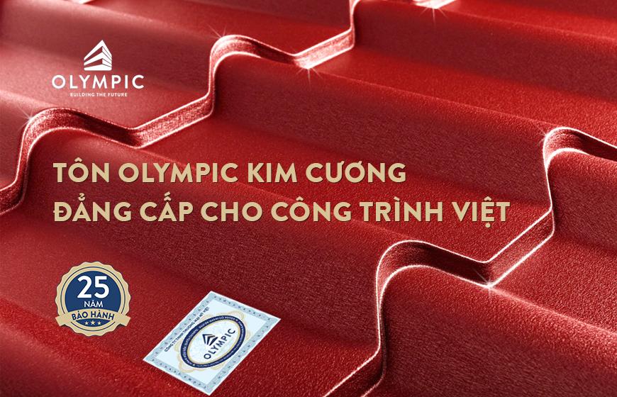 Tôn Olympic kim cương đẳng cấp cho công trình Việt
